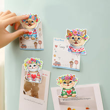 Load image into Gallery viewer, 6Pcs Flowers Cats Dogs Diamond Painting Fridge Magnet Diamond Art Magnets
