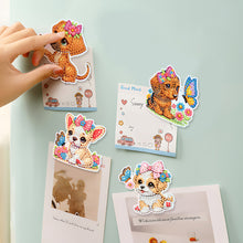 Load image into Gallery viewer, 6Pcs Butterfly Puppy Diamond Painting Fridge Magnet Diamond Art Magnets Decals
