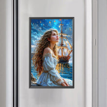 Load image into Gallery viewer, AB Diamond Painting - Full Round - Seaside Girl (40*65CM)