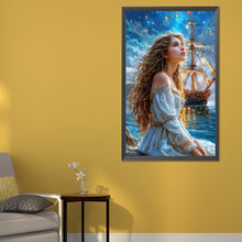 Load image into Gallery viewer, AB Diamond Painting - Full Round - Seaside Girl (40*65CM)