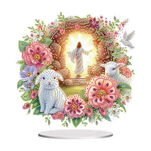 Load image into Gallery viewer, Acrylic Special Shape Easter Jesus Diamond Painting Desktop Decors for Adults