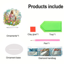 Load image into Gallery viewer, Acrylic Special Shape Jesus Lamb Diamond Painting Desktop Decors for Adults
