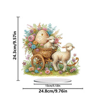 Load image into Gallery viewer, Acrylic Special Shape Easter Lamb Diamond Painting Desktop Decors for Adults