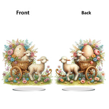Load image into Gallery viewer, Acrylic Special Shape Easter Lamb Diamond Painting Desktop Decors for Adults