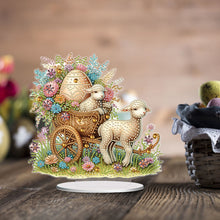 Load image into Gallery viewer, Acrylic Special Shape Easter Lamb Diamond Painting Desktop Decors for Adults