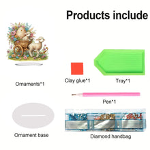 Load image into Gallery viewer, Acrylic Special Shape Easter Lamb Diamond Painting Desktop Decors for Adults