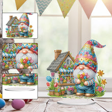 Load image into Gallery viewer, Acrylic Special Shape Gnome Diamond Painting Desktop Decors for Home Office