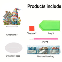 Load image into Gallery viewer, Acrylic Special Shape Gnome Diamond Painting Desktop Decors for Home Office