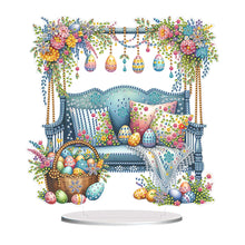 Load image into Gallery viewer, Acrylic Special Shape Easter Swing Diamond Painting Desktop Decors for Adults
