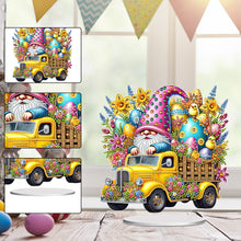 Load image into Gallery viewer, Acrylic Special Shape Easter Gnome Car Diamond Painting Desktop Decoration
