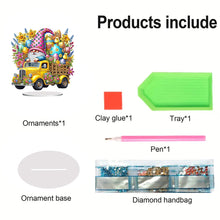 Load image into Gallery viewer, Acrylic Special Shape Easter Gnome Car Diamond Painting Desktop Decoration