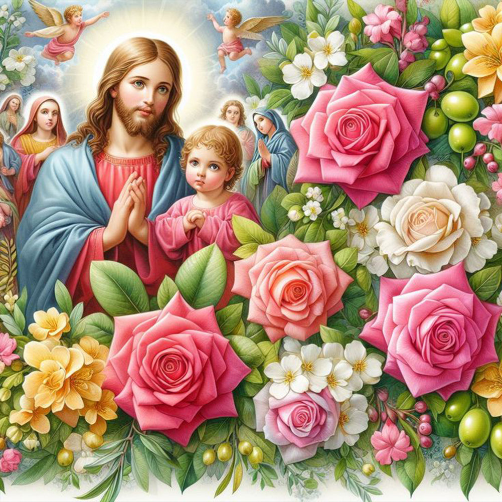 Diamond Painting - Full Round - Jesus (40*40CM)