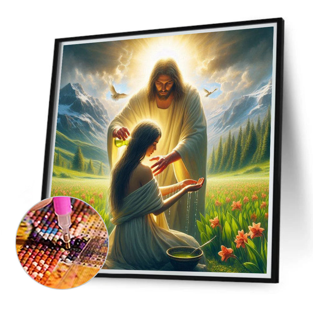 Diamond Painting - Full Round - Jesus (40*40CM)