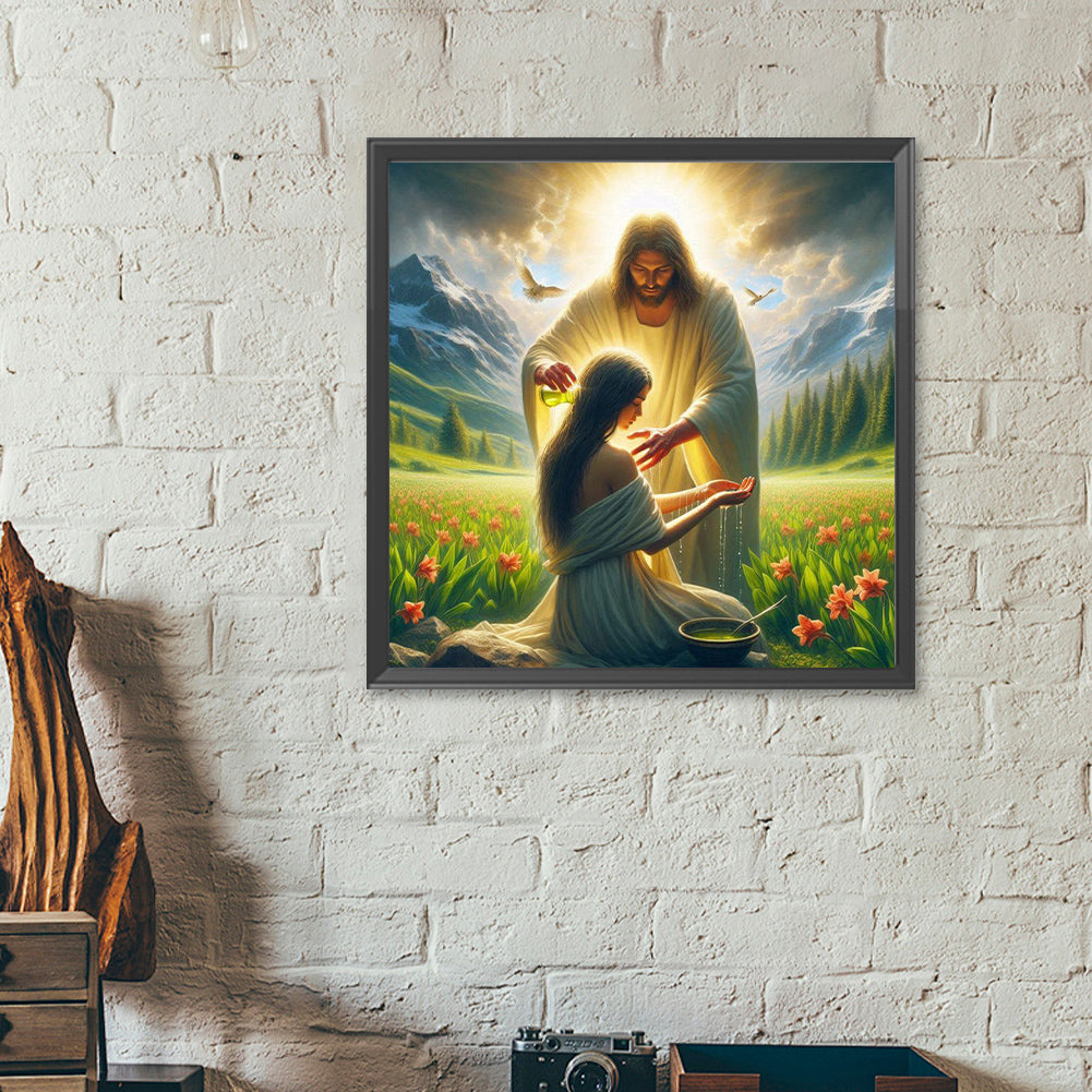 Diamond Painting - Full Round - Jesus (40*40CM)