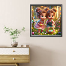 Load image into Gallery viewer, Diamond Painting - Full Round - Easter egg twin girls (40*40CM)