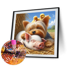 Load image into Gallery viewer, Diamond Painting - Full Square - Sleeping in layers on the farm (40*40CM)