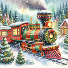Load image into Gallery viewer, Diamond Painting - Full Square - Christmas train (40*40CM)