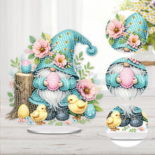 Load image into Gallery viewer, Acrylic Easter Egg Gnome Table Top Diamond Painting Ornament Kits for Beginners