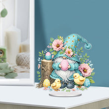 Load image into Gallery viewer, Acrylic Easter Egg Gnome Table Top Diamond Painting Ornament Kits for Beginners