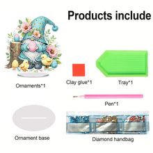 Load image into Gallery viewer, Acrylic Easter Egg Gnome Table Top Diamond Painting Ornament Kits for Beginners