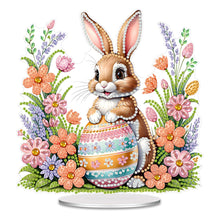 Load image into Gallery viewer, Acrylic Easter Egg Bunny Table Top Diamond Painting Ornament Kits for Beginners