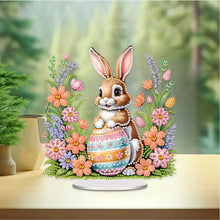 Load image into Gallery viewer, Acrylic Easter Egg Bunny Table Top Diamond Painting Ornament Kits for Beginners