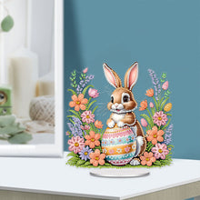 Load image into Gallery viewer, Acrylic Easter Egg Bunny Table Top Diamond Painting Ornament Kits for Beginners