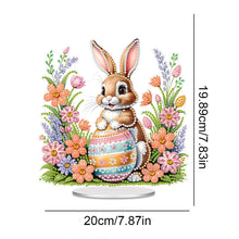 Load image into Gallery viewer, Acrylic Easter Egg Bunny Table Top Diamond Painting Ornament Kits for Beginners