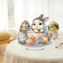Load image into Gallery viewer, Acrylic Easter Coffee Cup Bunny Table Top Diamond Painting Ornament Kits