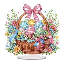 Load image into Gallery viewer, Acrylic Easter Egg Flower Basket Table Top Diamond Painting Ornament Kits