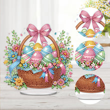 Load image into Gallery viewer, Acrylic Easter Egg Flower Basket Table Top Diamond Painting Ornament Kits