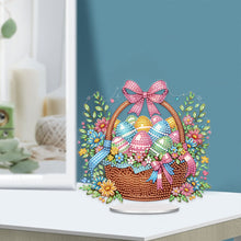 Load image into Gallery viewer, Acrylic Easter Egg Flower Basket Table Top Diamond Painting Ornament Kits