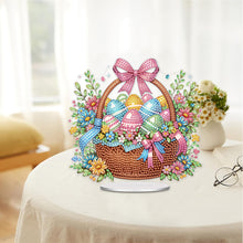Load image into Gallery viewer, Acrylic Easter Egg Flower Basket Table Top Diamond Painting Ornament Kits