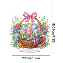 Load image into Gallery viewer, Acrylic Easter Egg Flower Basket Table Top Diamond Painting Ornament Kits