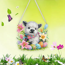 Load image into Gallery viewer, Easter Egg Sheep Diamond Art Hanging Pendant Acrylic Diamond Painting Home Decor