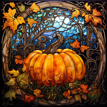 Load image into Gallery viewer, AB Diamond Painting - Full Round - Pumpkin glass art (40*40CM)