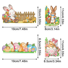 Load image into Gallery viewer, 2Pcs Easter Series Diamond Painting Door Corner Sign 5D DIY Wooden Door Topper