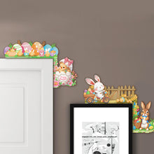 Load image into Gallery viewer, 2Pcs Easter Series Diamond Painting Door Corner Sign 5D DIY Wooden Door Topper