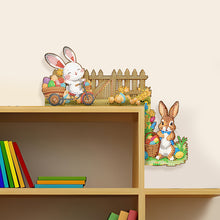 Load image into Gallery viewer, 2Pcs Easter Series Diamond Painting Door Corner Sign 5D DIY Wooden Door Topper