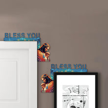 Load image into Gallery viewer, 2Pcs Praying Jesus Diamond Painting Door Corner Sign 5D DIY Wooden Door Topper