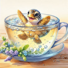Load image into Gallery viewer, Diamond Painting - Full Round - Water cup turtle (30*30CM)