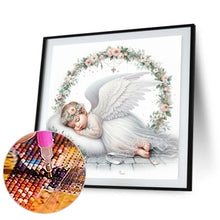 Load image into Gallery viewer, Diamond Painting - Full Round - Wreath angel child (40*40CM)