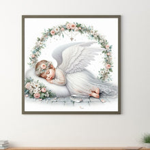 Load image into Gallery viewer, Diamond Painting - Full Round - Wreath angel child (40*40CM)
