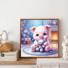 Load image into Gallery viewer, Diamond Painting - Full Round - Pig and bear (30*30CM)