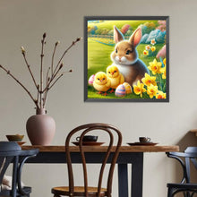 Load image into Gallery viewer, Diamond Painting - Full Round - Easter bunny yellow chicken (40*40CM)