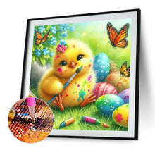 Load image into Gallery viewer, Diamond Painting - Full Round - Easter brush yellow chicken (40*40CM)