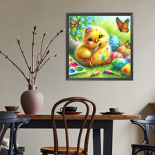 Load image into Gallery viewer, Diamond Painting - Full Round - Easter brush yellow chicken (40*40CM)