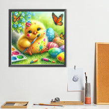 Load image into Gallery viewer, Diamond Painting - Full Round - Easter brush yellow chicken (40*40CM)