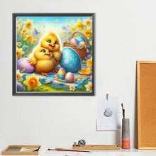 Load image into Gallery viewer, Diamond Painting - Full Round - Easter daffodil two yellow chickens (40*40CM)