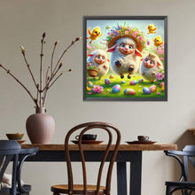 Load image into Gallery viewer, Diamond Painting - Full Round - Easter three Aries three yellow chickens (40*40CM)